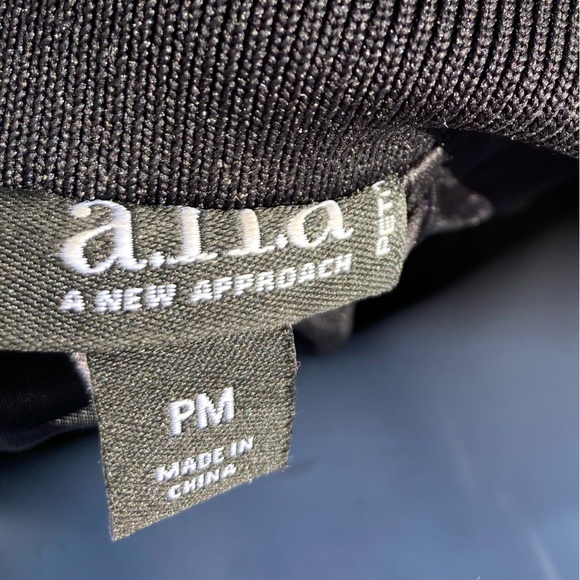 Embroidered Black Satin Jacket - Picture 10 of 12